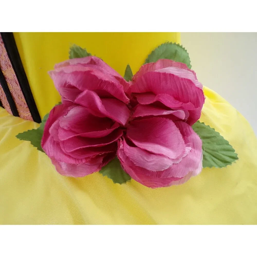Pre-Owned Dance Costume Curtain Call C191 Large Child Yellow Ballet